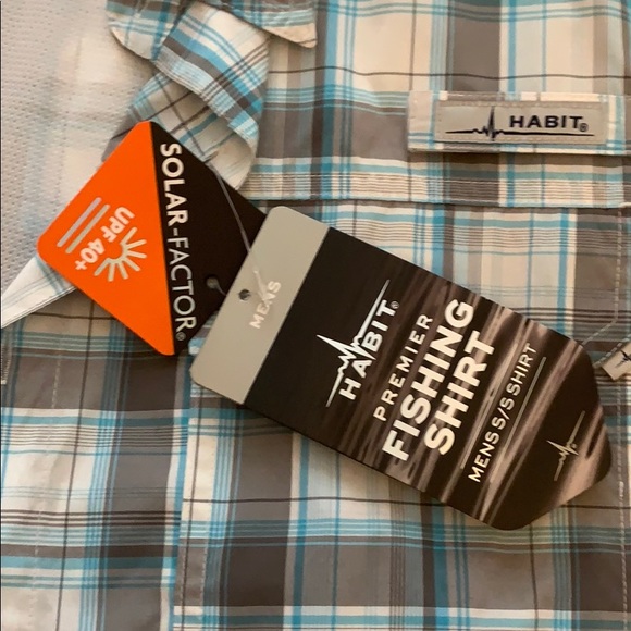 Mens Habit Fishing Shirt Upf 4 Solar 